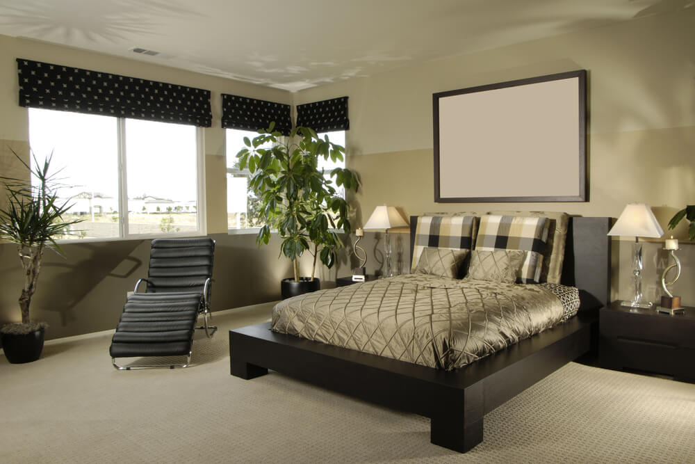 Plain bedroom turned into a modern design with carefully selected bedroom furniture Plain bedroom turned into a modern design with carefully selected bedroom furniture