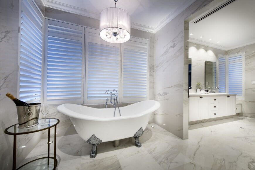 this amazing claw footed bathtub has an entire space to itself its surrounded by - Bathroom Designs With Freestanding Tubs this amazing claw footed bathtub has an entire space to itself its surrounded by - Bathroom Designs With Freestanding Tubs