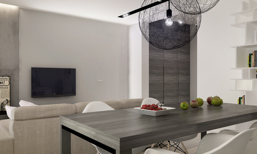this dining room design is simple and streamlined allowing for the subtle use of textures - Dining Room Table With Bench Against Wall this dining room design is simple and streamlined allowing for the subtle use of textures - Dining Room Table With Bench Against Wall