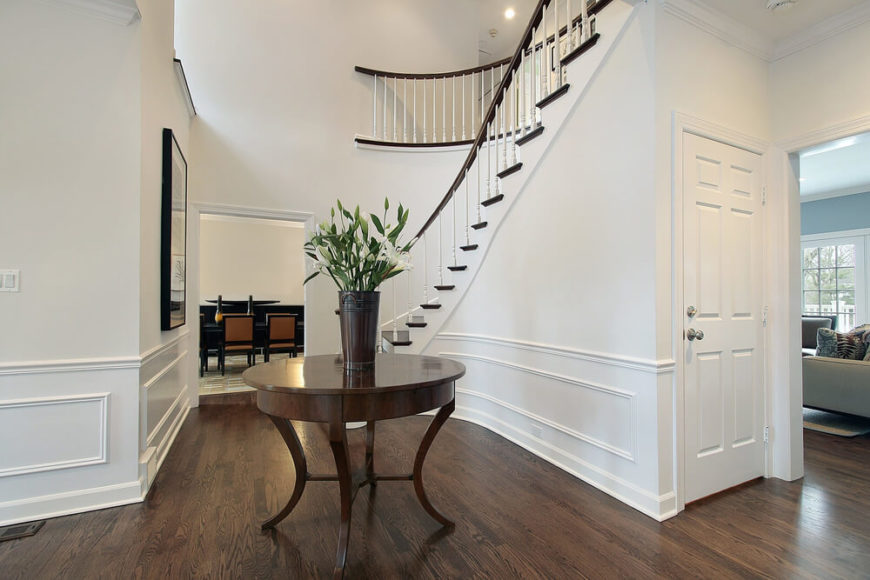 33 Foyers With Wainscoting