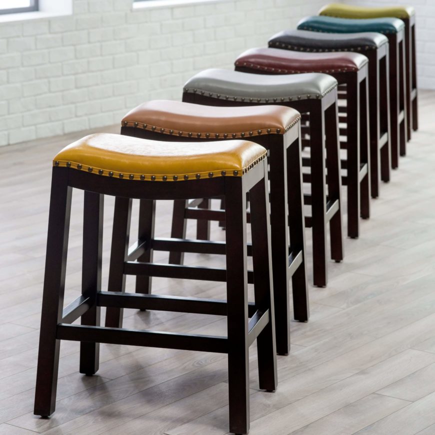 Counter Height Saddle Bar Stools: Inspire q salvador saddle back ... - ... Counter Height Saddle Bar Stools : 20 best bars and stools for your man  cave ...