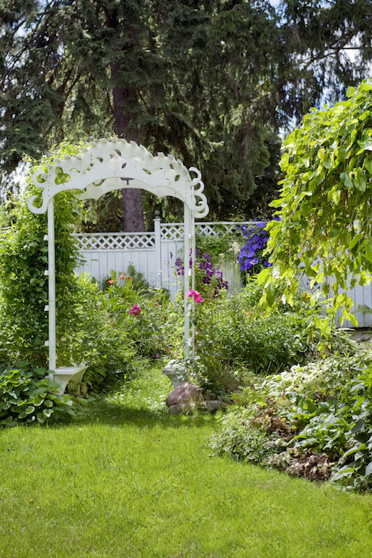 the incredibly ornate arbor has standard lattice sides but the top has a decidedly more - Arbor Designs Ideas the incredibly ornate arbor has standard lattice sides but the top has a decidedly more - Arbor Designs Ideas