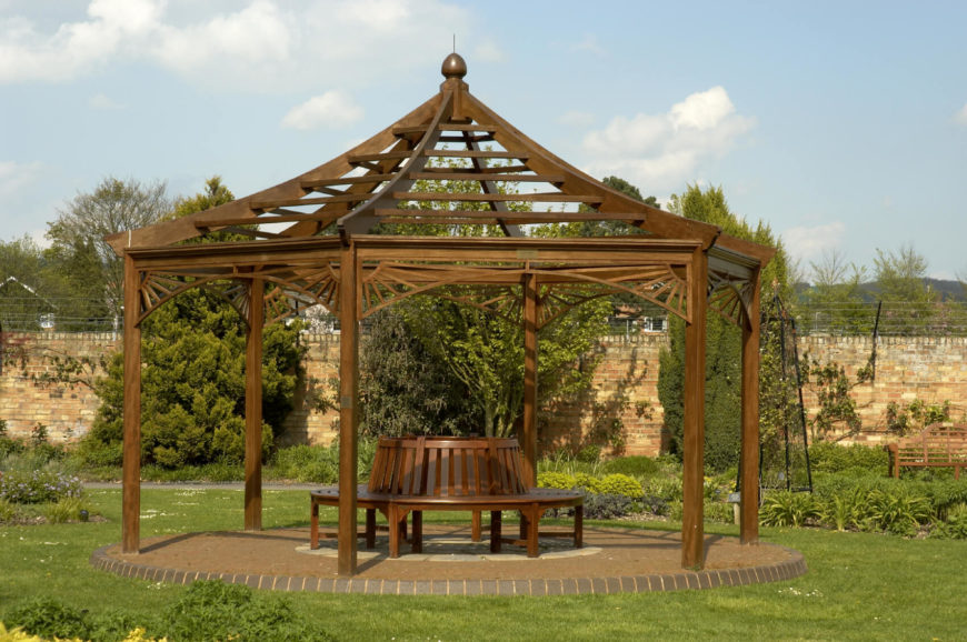 Backyard Pavilion Ideas amish made wooden pavilions in pa nj green acres outdoor living There Is No Better Place For A Bench Than Under A Pavilion It Is A Backyard Pavilion Ideas check out these pergola landscape pavilion design ideas for your lancaster pa home There Is No Better Place For A Bench Than Under A Pavilion It Is A