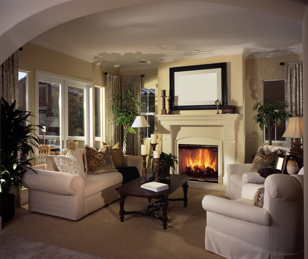 Small Living Room With Fireplace Interior Design - Home Decorating Ideas