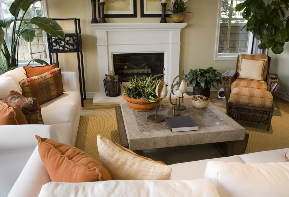 colorful and bright living room with two white sofas orange yellow and wood reading - Matching Chairs For Living Room colorful and bright living room with two white sofas orange yellow and wood reading - Matching Chairs For Living Room