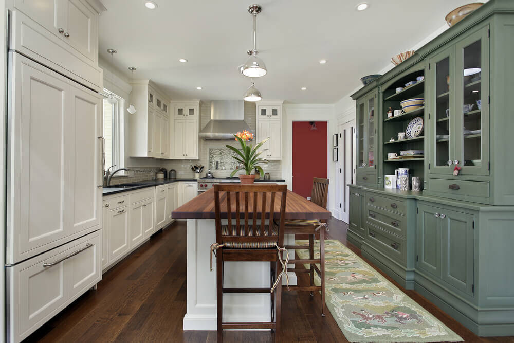 Wainscoting Kitchen Cabinet Doors In A Red Kitchen Wainscoting Kitchen Cabinet Doors In A Red Kitchen