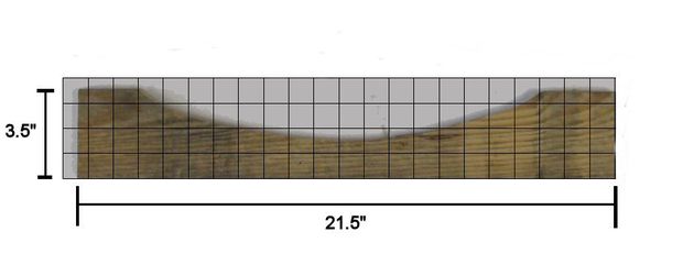 Measure/mark bottom back rest rail Measure/mark bottom back rest rail