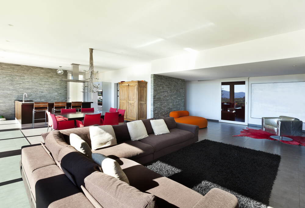living room featuring ultra modern look contrast is a major theme with white walls - Dining Chairs In Living Room living room featuring ultra modern look contrast is a major theme with white walls - Dining Chairs In Living Room
