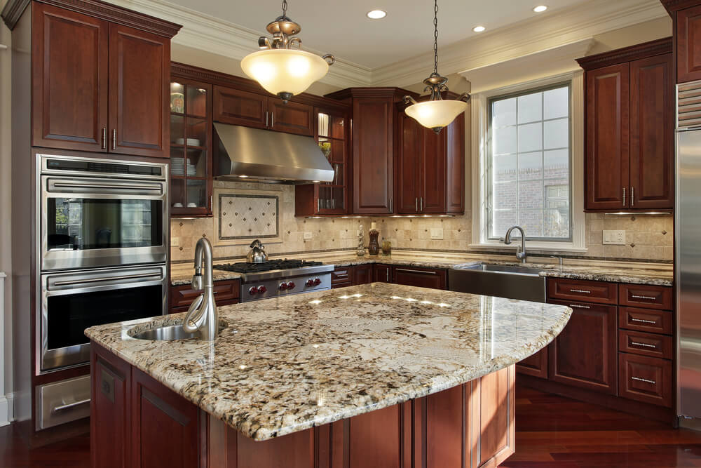 here we have another classic example of red toned wood used throughout a kitchen from - Kitchen Photos Dark Cabinets here we have another classic example of red toned wood used throughout a kitchen from - Kitchen Photos Dark Cabinets