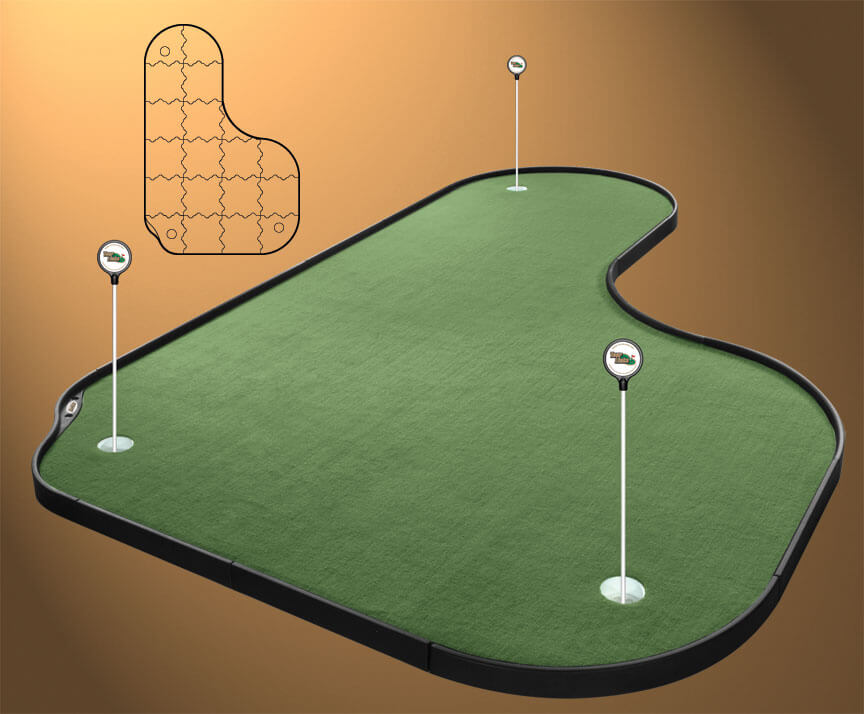 28 Outdoor & Indoor Putting Greens & Mats (Designs & Ideas)