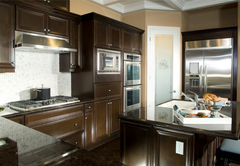52 dark kitchens with dark wood and black kitchen cabinets