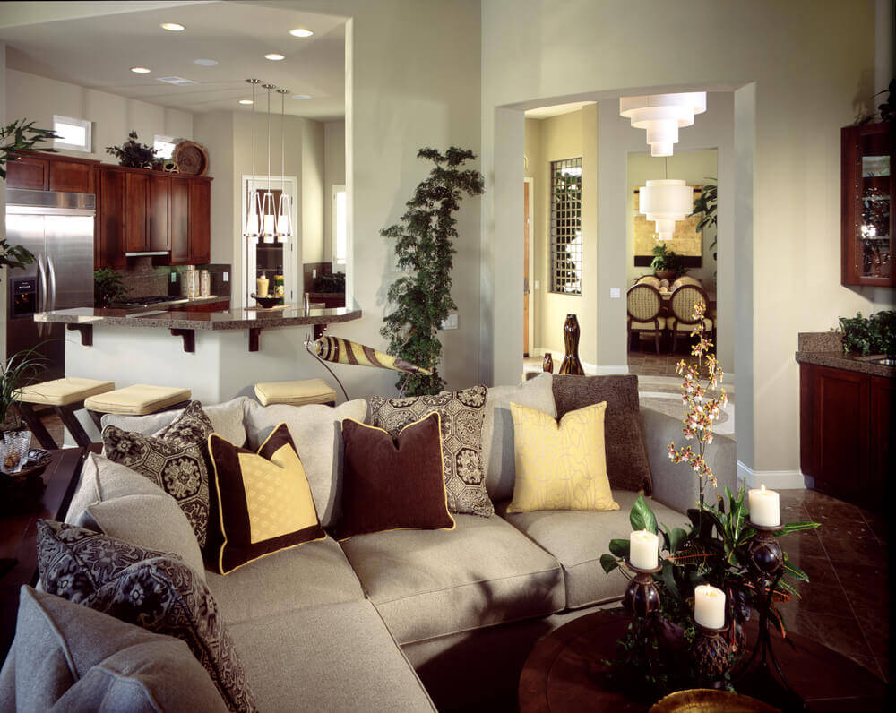 apartment living room ideas with sectional