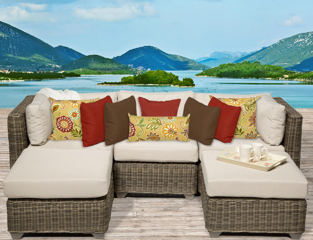 25 Awesome Modern Brown AllWeather Outdoor Patio Sectionals