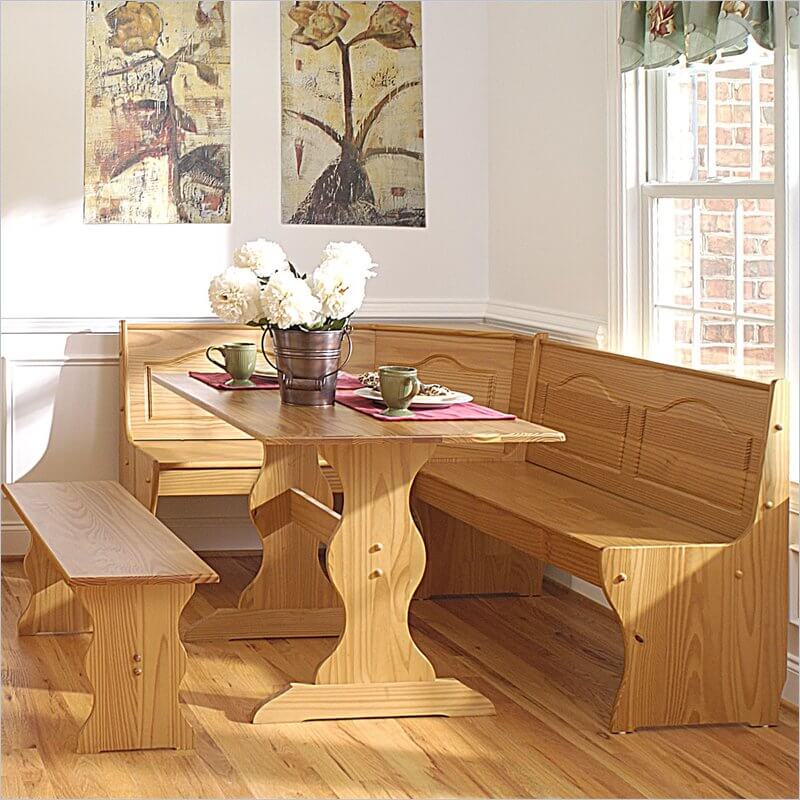  breakfast nook that won't empty your wallet (L-shaped bench priced