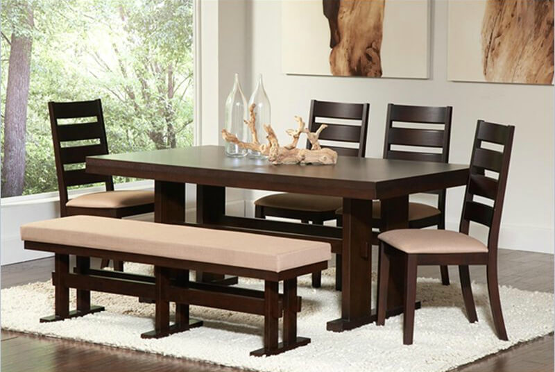 26 Big &amp; Small Dining Room Sets with Bench Seating