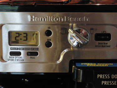 Hamilton Beach FlexBrew Operating Controls and Buttons Hamilton Beach FlexBrew Operating Controls and Buttons