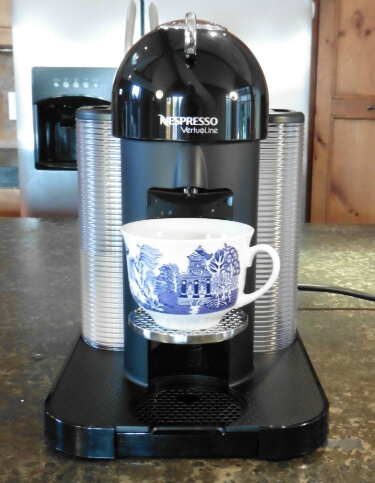 Nespresso Vertuoline accommodates shorter cups Nespresso Vertuoline accommodates shorter cups