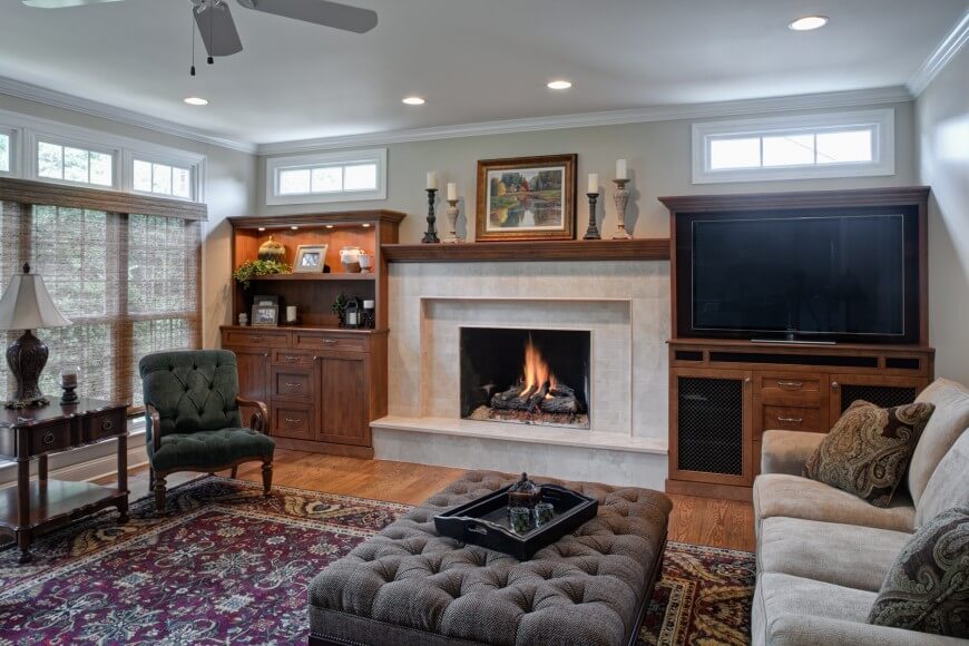 32 Beautiful Living Rooms with Fireplaces of All Types