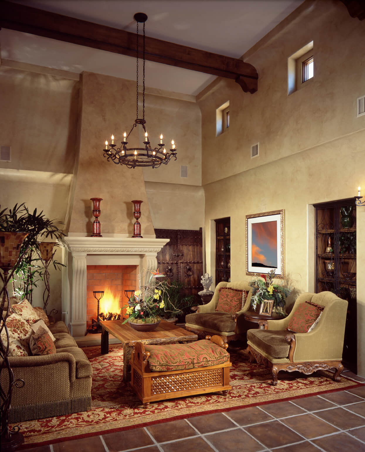 41 Beautiful Living Rooms with Fireplaces of All Types