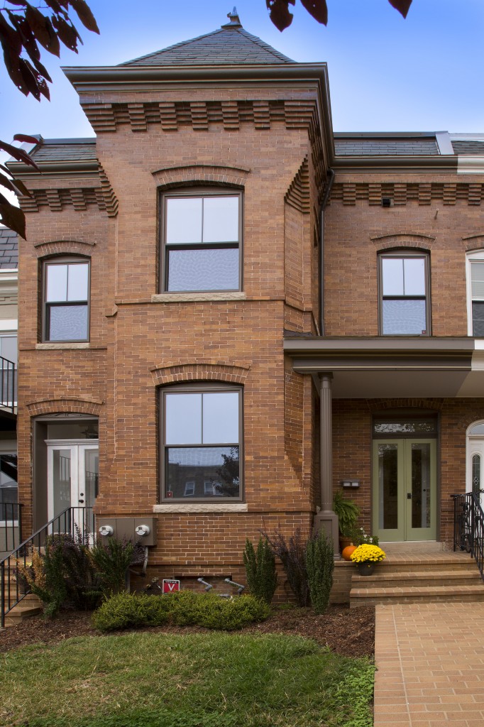 Exterior and front walkway of the Columbia Heights Condo. Exterior and front walkway of the Columbia Heights Condo.