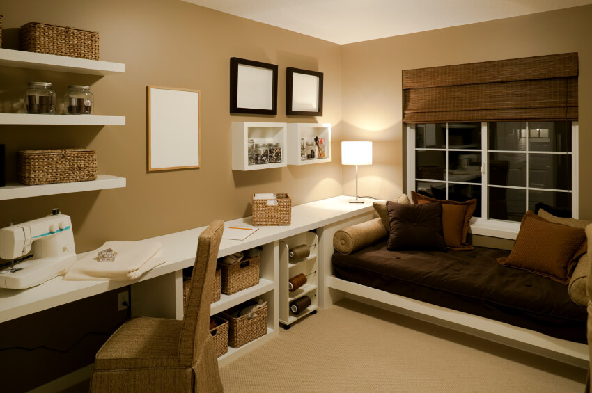 Home Study Design Ideas home study design ideas home study design ideas pict home interior design ideas creative painting This Study Is Purpose Built For Crafting With Shelf Mounted Yarn Spools And An Array Home Study Design Ideas interior home design home study designs ideas brown leather movable office chair feature varnished This Study Is Purpose Built For Crafting With Shelf Mounted Yarn Spools And An Array