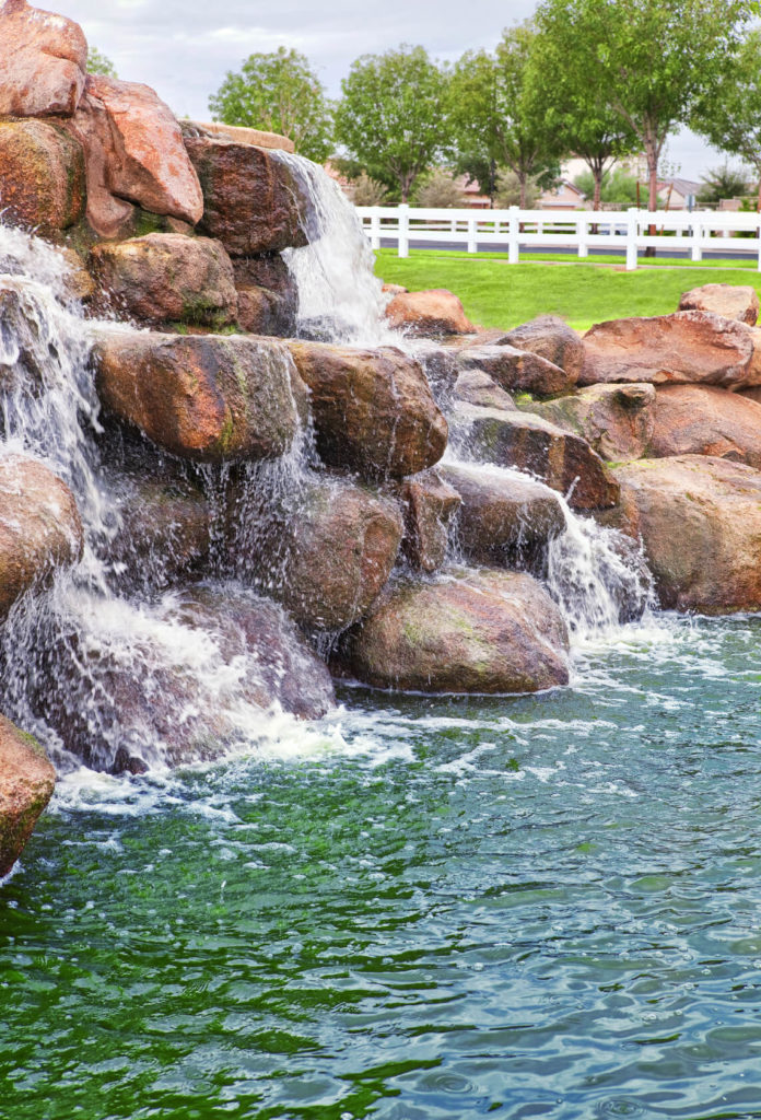 pool waterfall