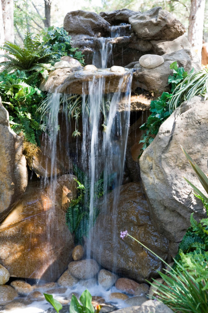 backyard waterfall design