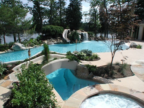 In your own personal water park you can landscape any way you please. You can really bring your water park to life with lush plants and trees. Rock features can also tie your park in with the landscape of the wilderness. In your own personal water park you can landscape any way you please. You can really bring your water park to life with lush plants and trees. Rock features can also tie your park in with the landscape of the wilderness.